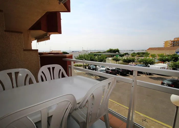 Roc Mar 6 1B - Apartamento Cerca Del Centro Y De La Playa - Terraza Con Pequenas Vistas Al Puerto